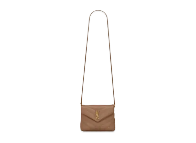 Saint Laurent Loulou Toy Bag In Matelasse Y Leather "Taupe"