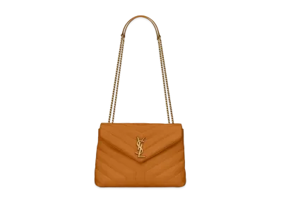 Saint Laurent Loulou Small In Matelasse Y Leather "Cork"