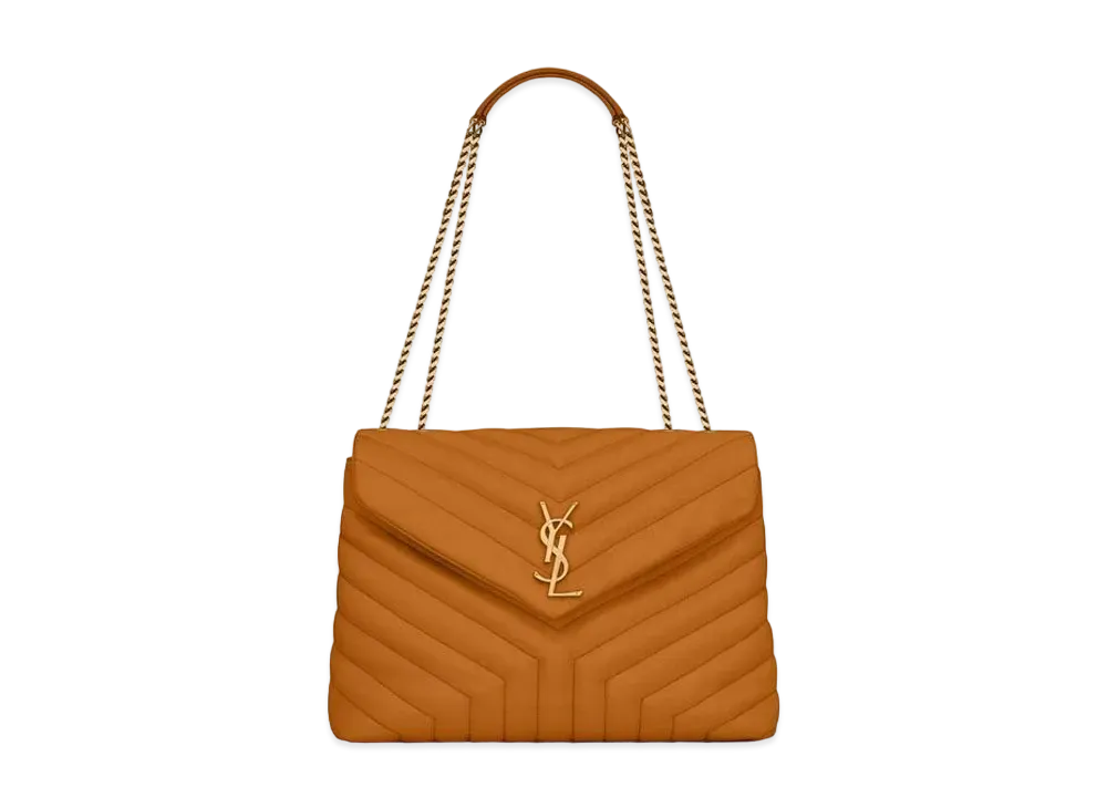 Saint Laurent Loulou Medium In Matelasse Y Leather "Cork / Cork"