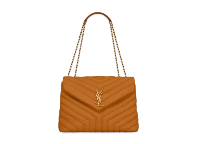 Saint Laurent Loulou Medium In Matelasse Y Leather "Cork / Cork"