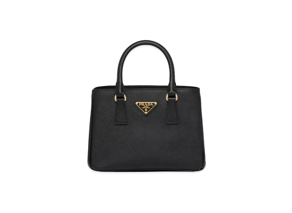PRADA Galleria Saffiano Leather Mini Bag "Black"