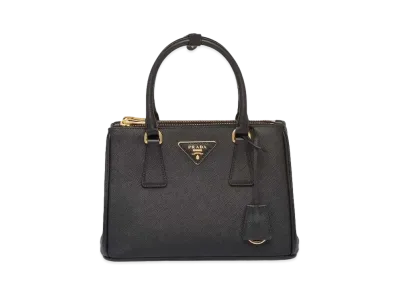PRADA Small Prada Galleria Saffiano Leather Bag "Black