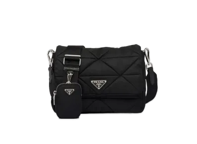 PRADA Padded Re Nylon Shoulder Bag "Black"