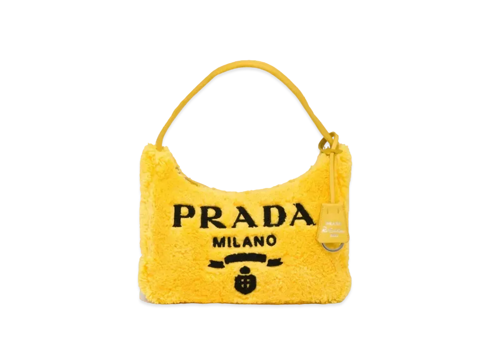 PRADA Re Edition 2000 Terry Mini Bag "Yellow/Black"