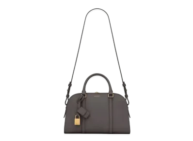 Saint Laurent Lock Baby Duffle In Smooth Leather "Storm"