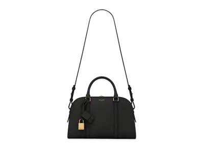 Saint Laurent Lock Baby Duffle In Smooth Leather "Black"