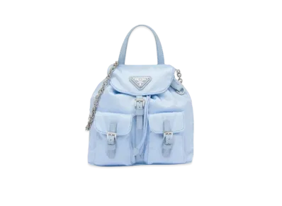 PRADA Re Nylon Mini Backpack "Celeste"