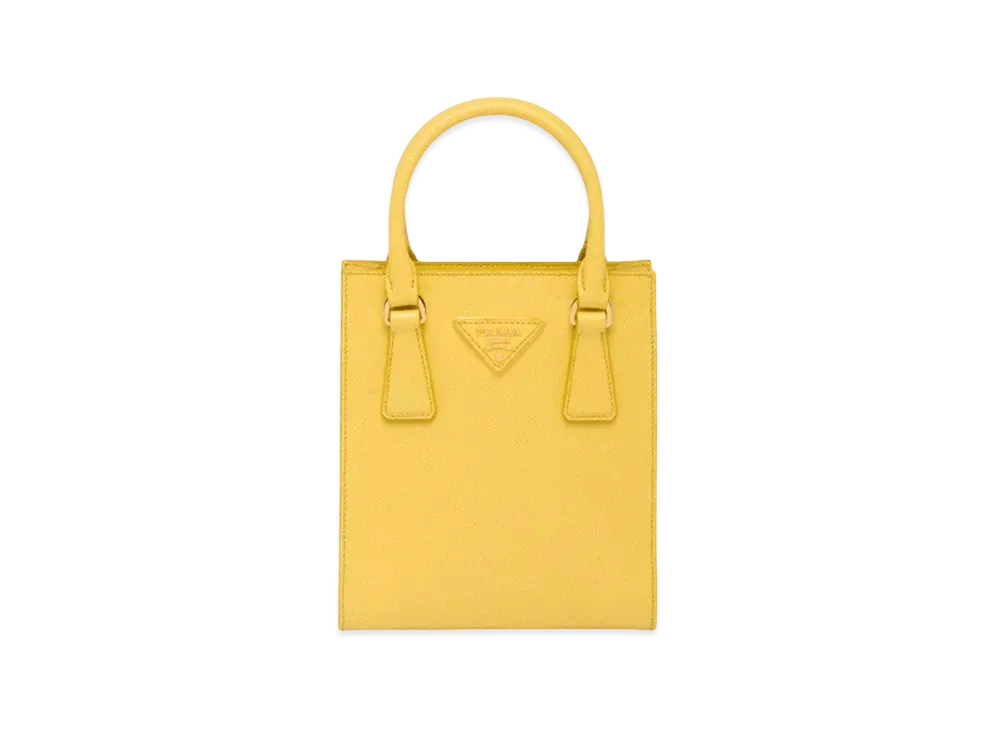 PRADA Saffiano Leather Handbag "Sunny Yellow"