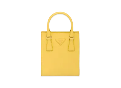 PRADA Saffiano Leather Handbag "Sunny Yellow"