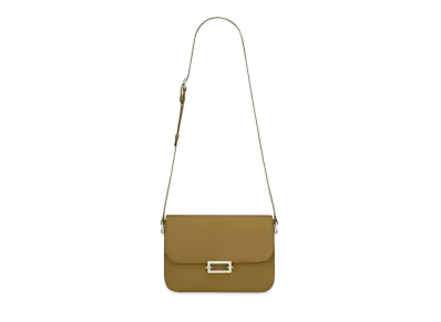 Saint Laurent Le Pave Satchel In Smooth Leather "Brown Green"