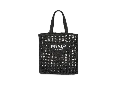 PRADA Small Sequined Mesh Tote Bag "Black"