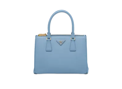 PRADA Galleria Saffiano Leather Medium Bag "Celeste"