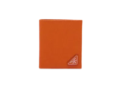 PRADA Saffiano Leather Wallet "Papaya"