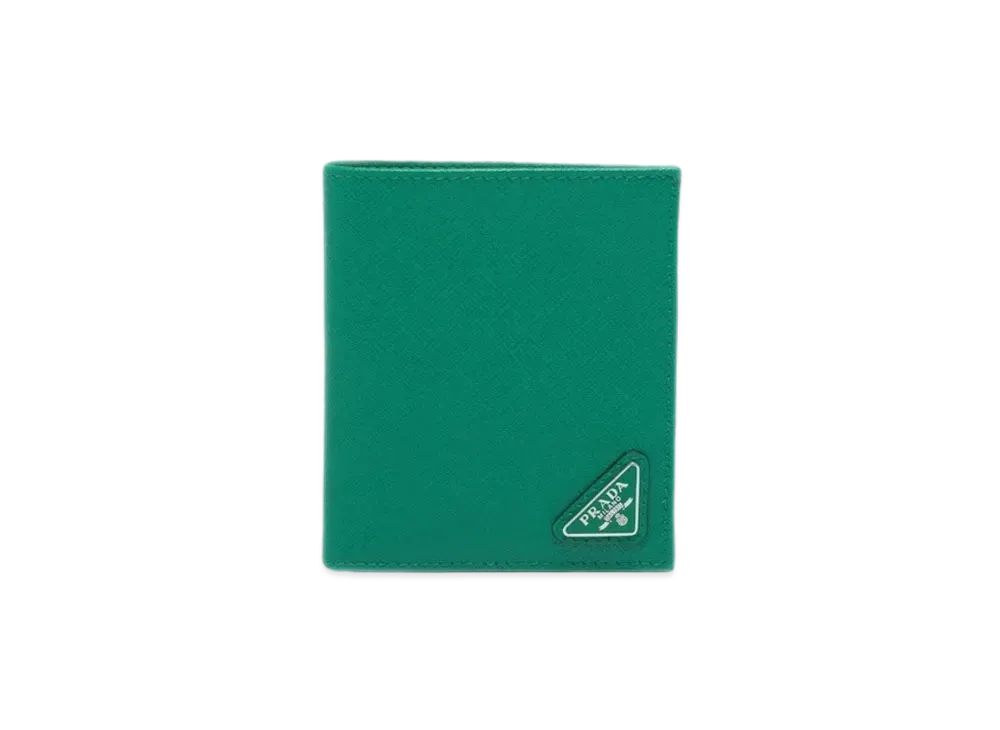PRADA Saffiano Leather Wallet "Mango"