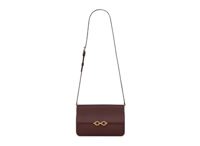 Saint Laurent Le Maillon Satchel In Smooth Leather "Brown"