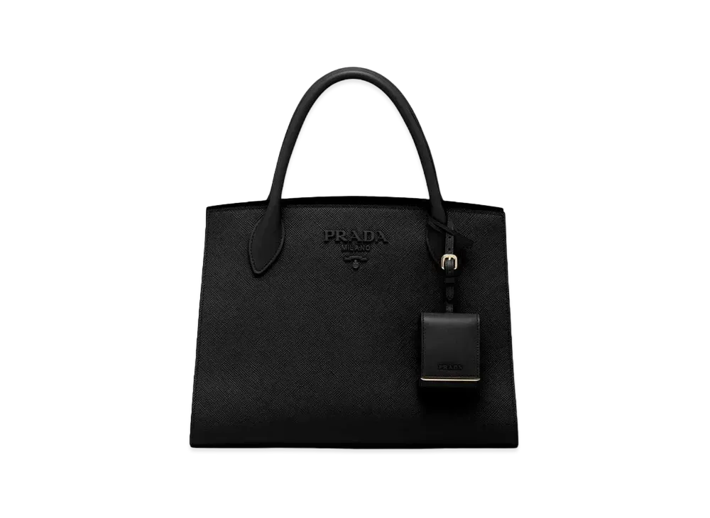 PRADA Monochrome Medium Saffiano Bag "Black"