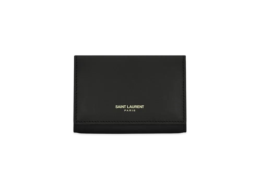 Saint Laurent Key Pouch In Smooth Leather "Black"