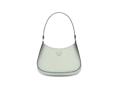 PRADA Cleo Brushed Leather Shoulder Bag "Gradient Aqua"