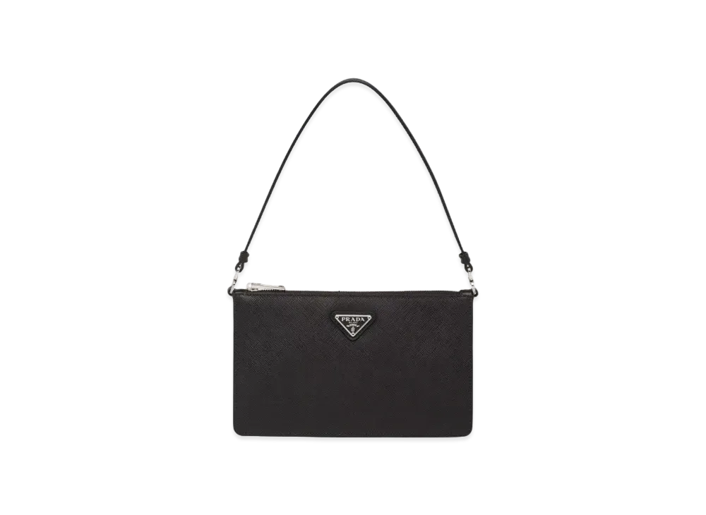PRADA Saffiano Leather Mini Bag "Black"