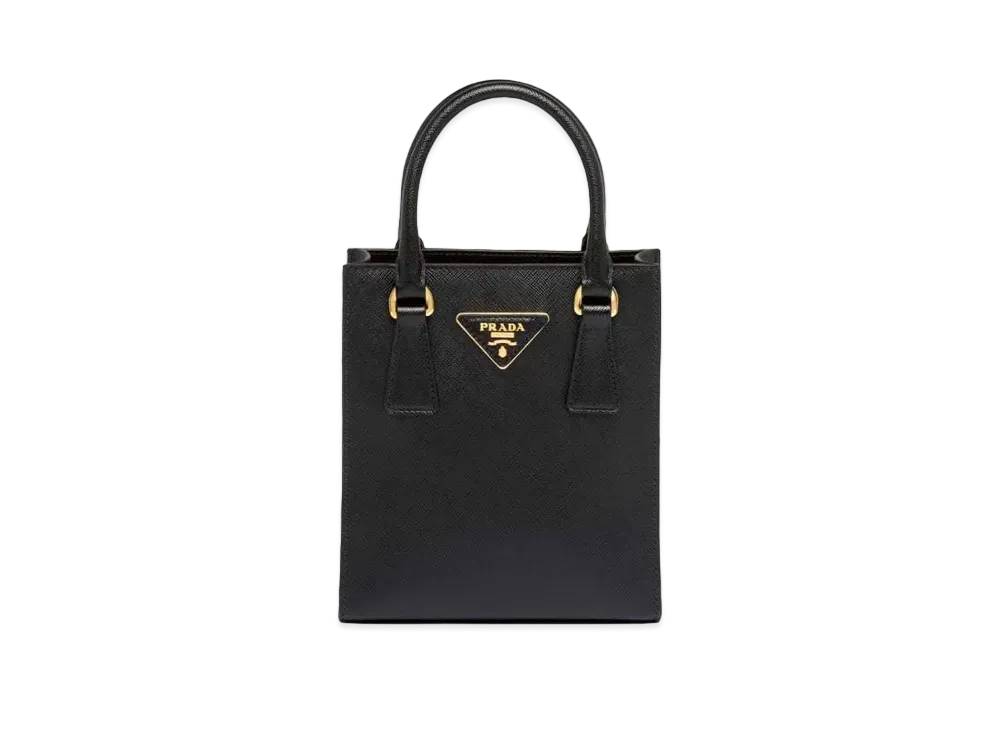 PRADA Saffiano Leather Handbag "Black"