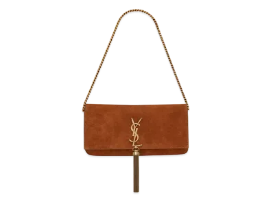 Saint Laurent Kate 99 With Tassel In Suede "Cinnamon"