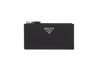PRADA Saffiano Leather Card Holder "Black"