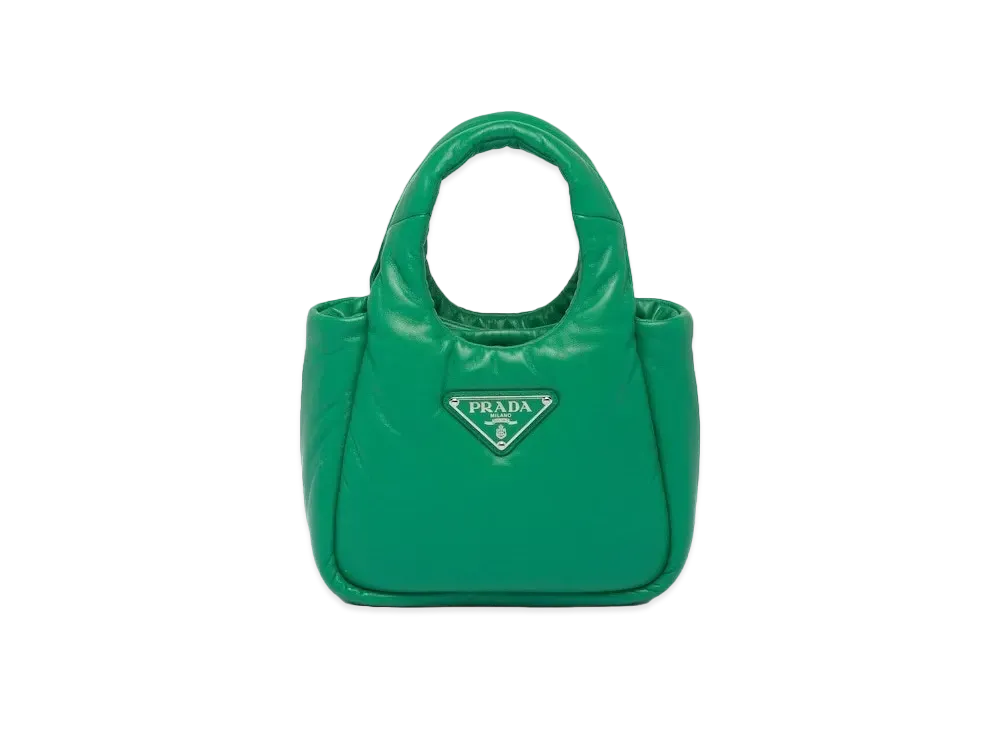 PRADA Small Padded Prada Soft Nappa Leather Bag "Mango"