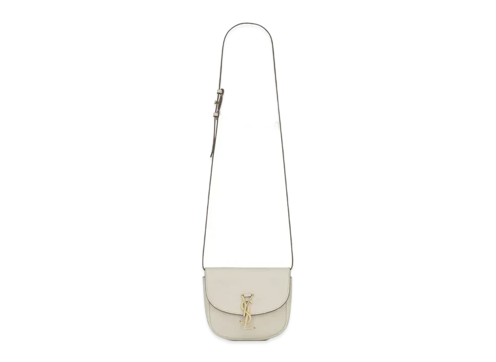 Saint Laurent Kaia Small Satchel In Smooth Leather "Milk"