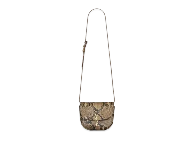 Saint Laurent Kaia Small Satchel In Python "Ochre"