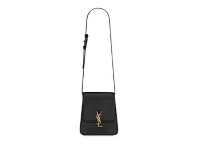 Saint Laurent Kaia North/South Satchel In Vegetable-Tanned Leather "Black"