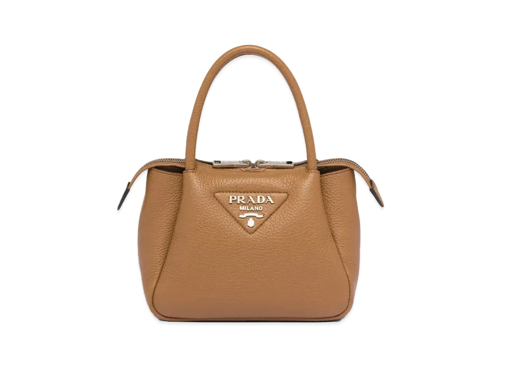 PRADA Leather Mini Handbag "Caramel"