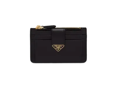 PRADA Saffiano Leather Card Holder "Black"