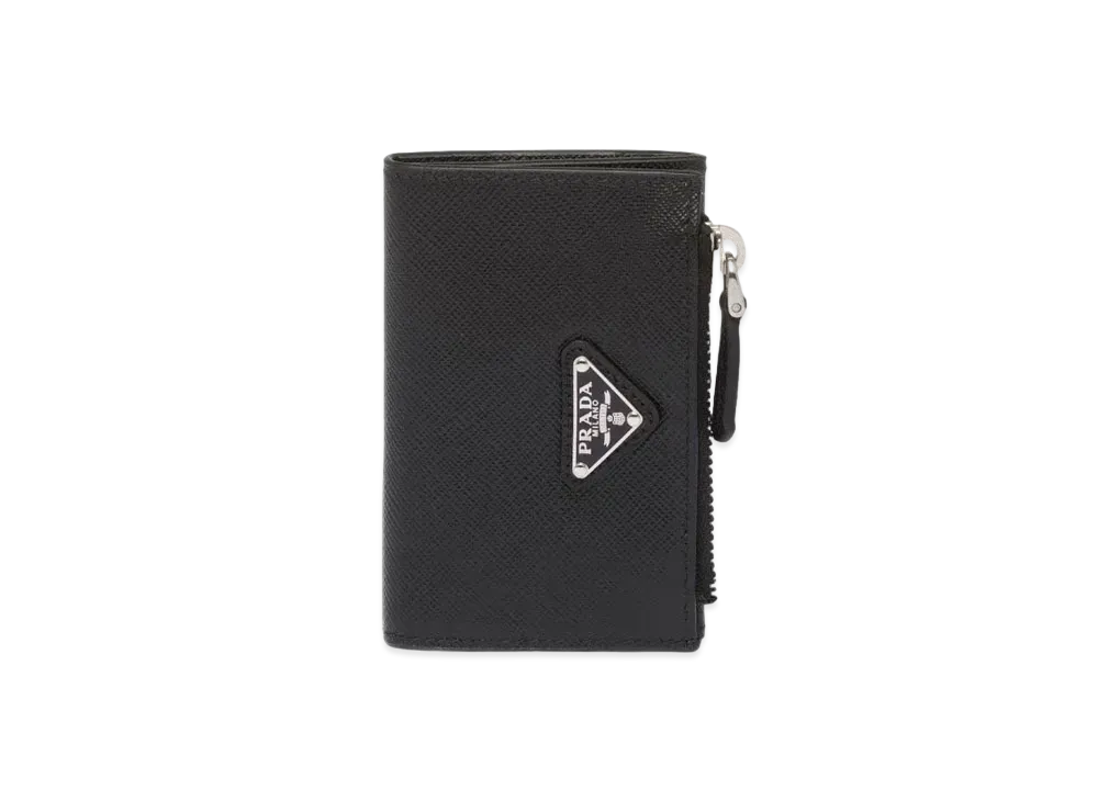 PRADA Saffiano Leather Card Holder "Black"