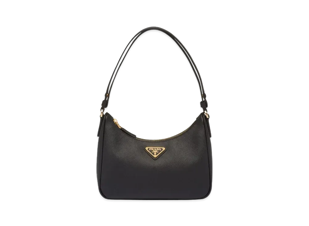 PRADA Re Edition Saffiano Leather Mini Bag "Black"