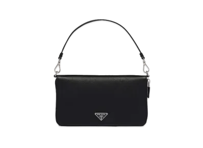 PRADA Saffiano Leather Document Holder "Black"