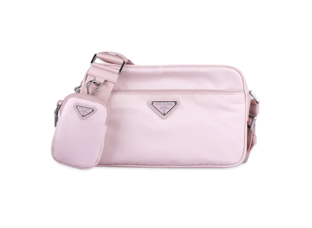PRADA Re Nylon Rectangle Shoulder Bag "Alabaster Pink"