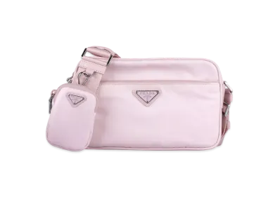 PRADA Re Nylon Rectangle Shoulder Bag "Alabaster Pink"