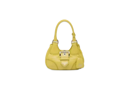 PRADA Moon Padded Nappa Leather Bag "Citron Yellow"