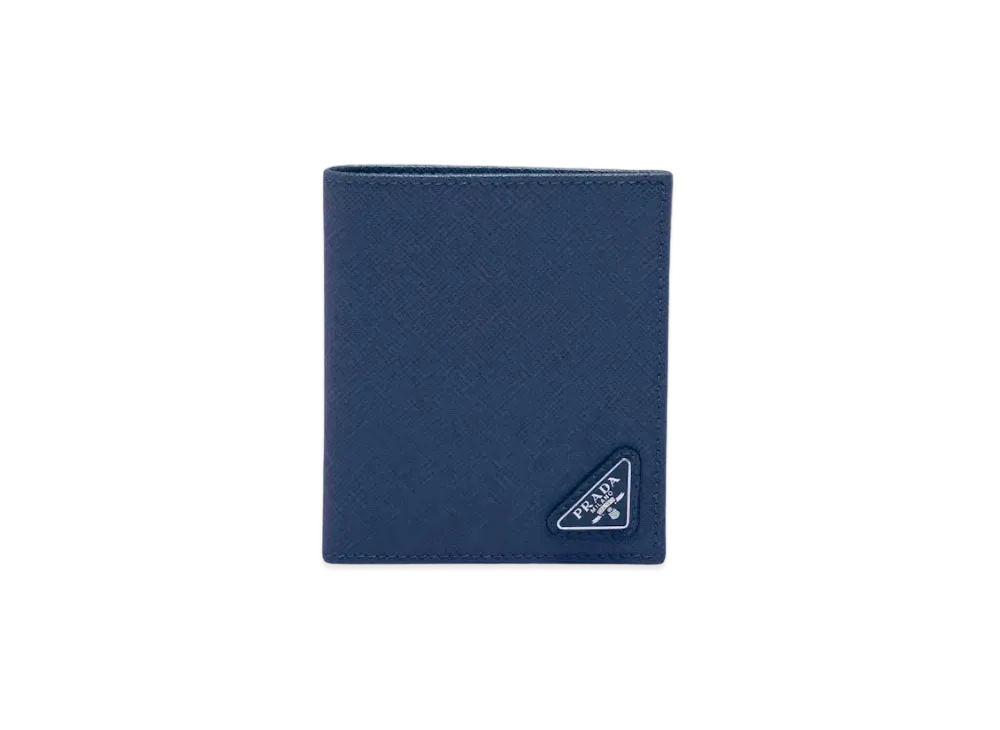 PRADA Saffiano Leather Wallet "Bluette"