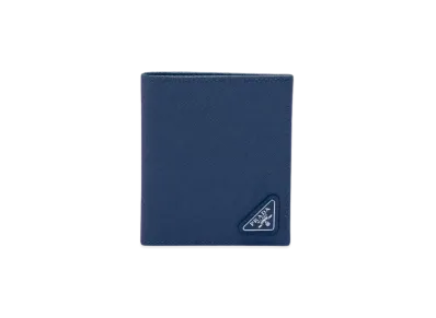PRADA Saffiano Leather Wallet "Bluette"