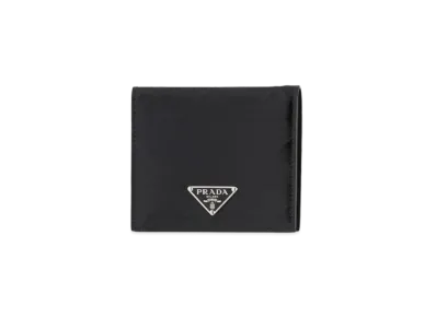PRADA Brushed Leather Wallet "Black"