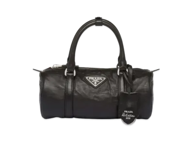 PRADA Antique Nappa Leather Handbag "Black"