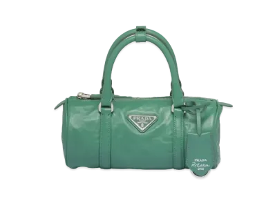 PRADA Antique Nappa Leather Handbag "Sage Green"