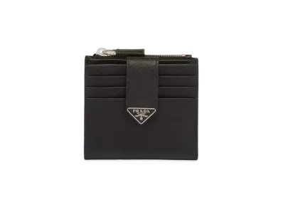 PRADA Saffiano Leather Card Holder "Black"