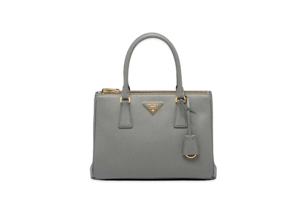 PRADA Galleria Saffiano Leather Medium Bag "Gray"