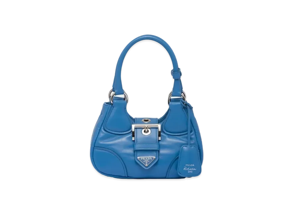 PRADA Moon Padded Nappa Leather Bag "Light Blue"