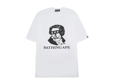A BATHING APE x GOD SELECTION XXX Beethoven Tee "White"