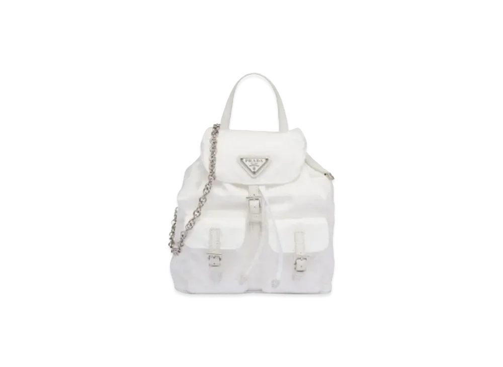 PRADA Re Nylon Mini Backpack "White"