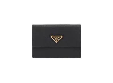 PRADA Saffiano Leather Briefcase "Black"