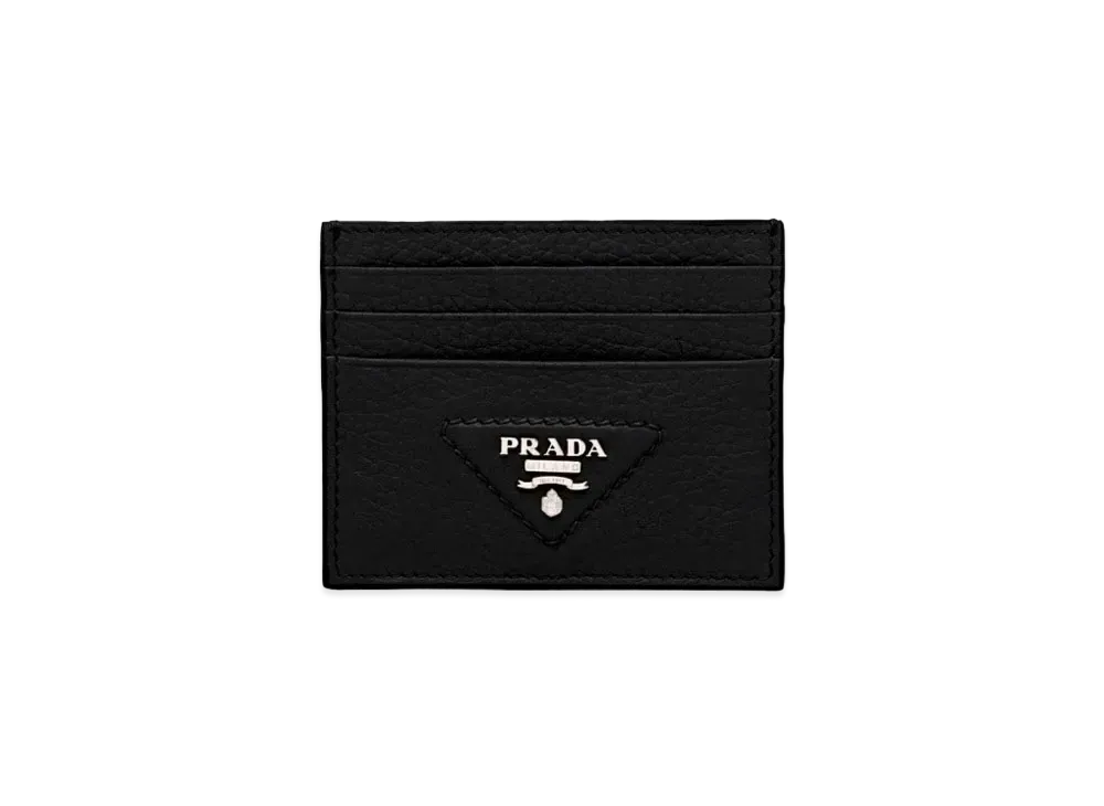 PRADA Leather Card Holder "Black"